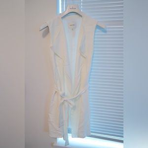 Babaton white vest jacket